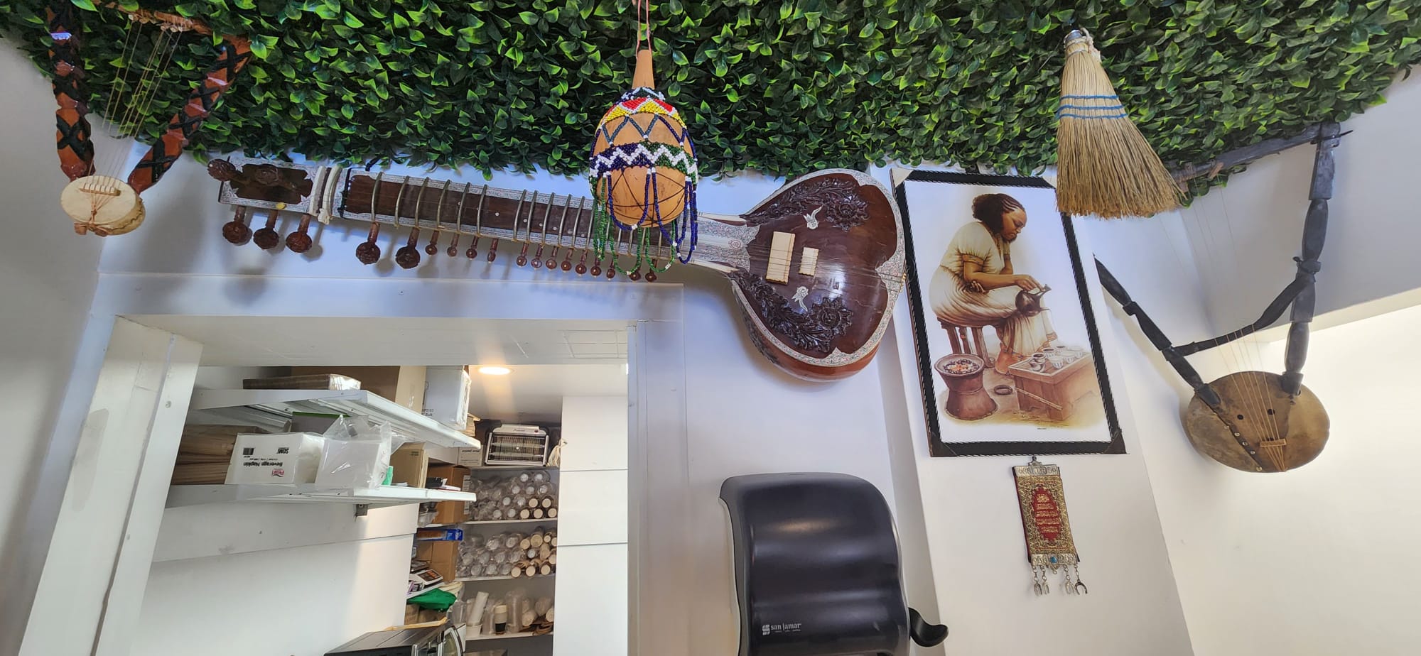 Cultural decor at Yazol